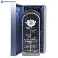Kryształowa Statuetka Róża 3D Prezent Walentynki